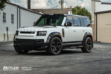 Land Rover Defender with Urban Automotive Body Kit, WX3 Wheels, and Cooper AT3 Tires. 
