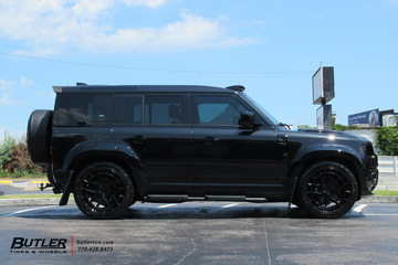 Land Rover Defender  with  22 in Vossen HFX-1 Wheels