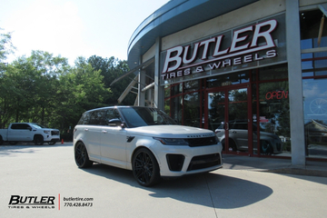 Range Rover SVR with 24in Vossen HF7 wheels and Toyo ST3 Tires