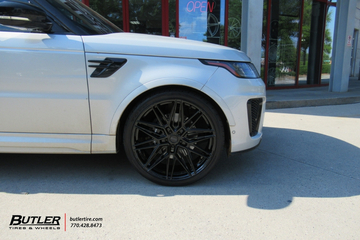 Range Rover SVR with 24in Vossen HF7 wheels and Toyo ST3 Tires