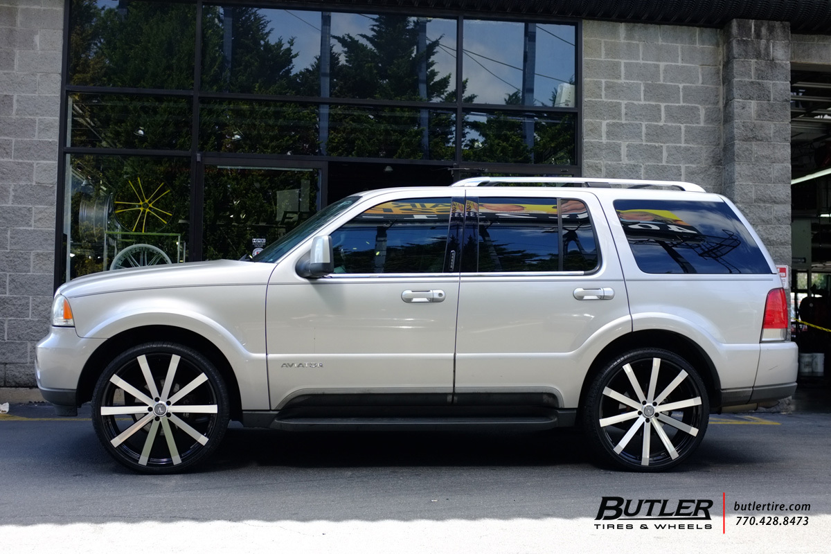 Lincoln Aviator with 24in Velocity VW12A Wheels