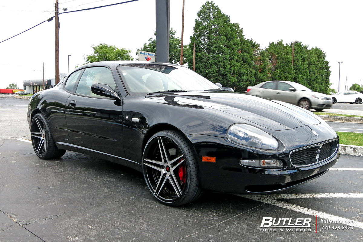 Maserati Coupe with 20in Rennen CSL-3 Wheels