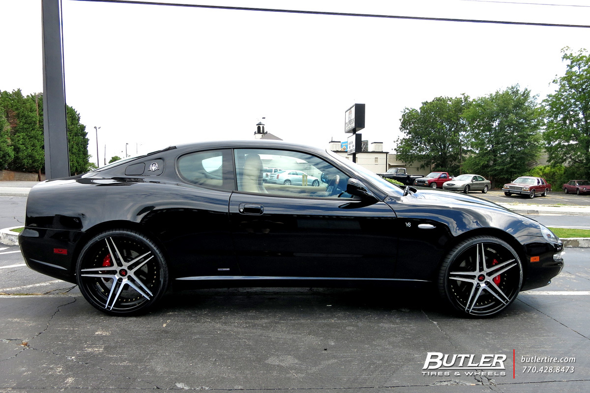 Maserati Coupe with 20in Rennen CSL-3 Wheels