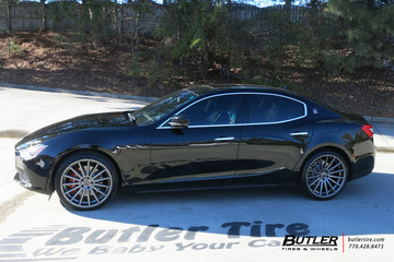 Maserati Ghibli with 21in Vossen VFS2 Wheels