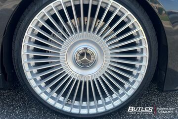 Mercedes-Benz CLS  with 22X9 22X10.5 Euro MB77 Silver Minds Wheels