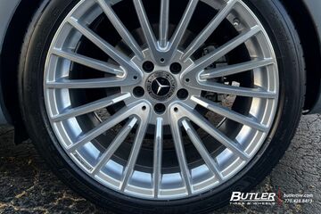 Mercedes-Benz E400 with 19x8.5 19x9.5 CLS Euro 2054 Silver Machine Wheels