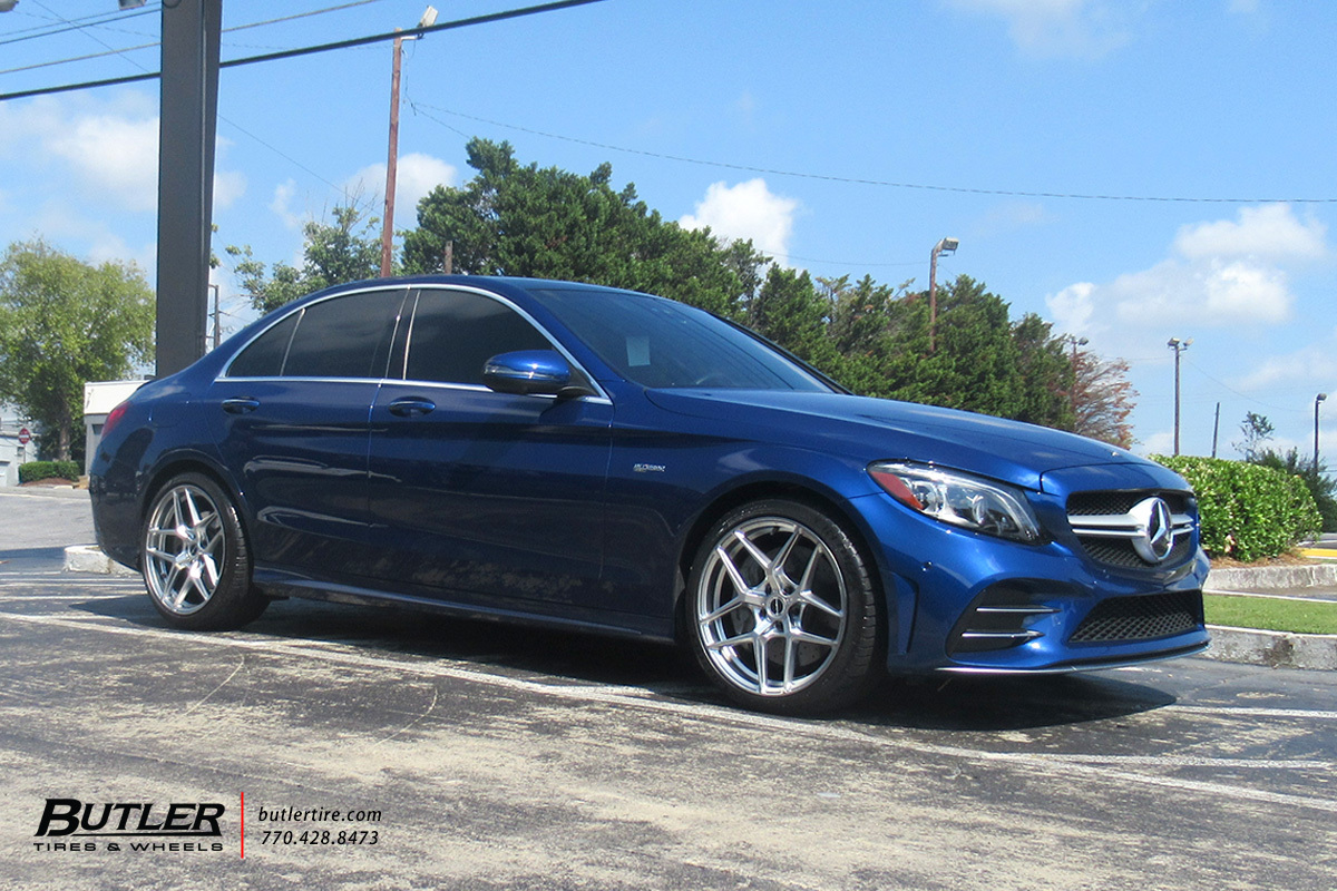 Mercedes C-Class with 19in Brixton RF7 Wheels