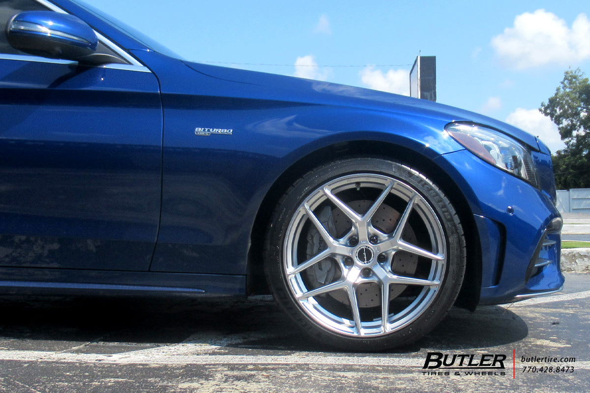 Mercedes C-Class with 19in Brixton RF7 Wheels