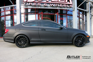 Mercedes C-Class with 19in Mandrus Rotec Wheels