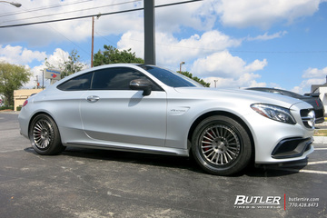 Mercedes C-Class with 20in Rotiform BUC Wheels