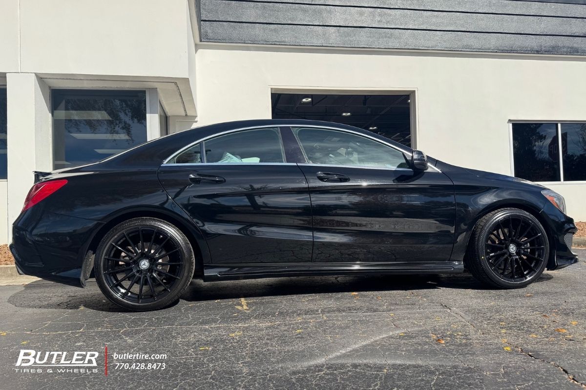 Mercedes CLA 250 with 18in Morus Kraft Wheels