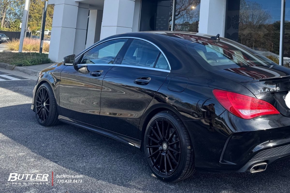 Mercedes CLA 250 with 18in Morus Kraft Wheels