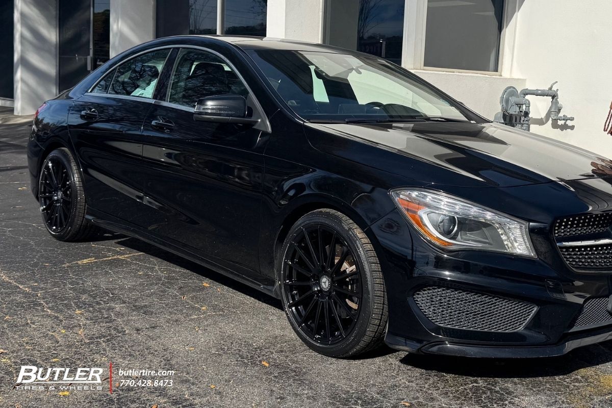 Mercedes CLA 250 with 18in Morus Kraft Wheels