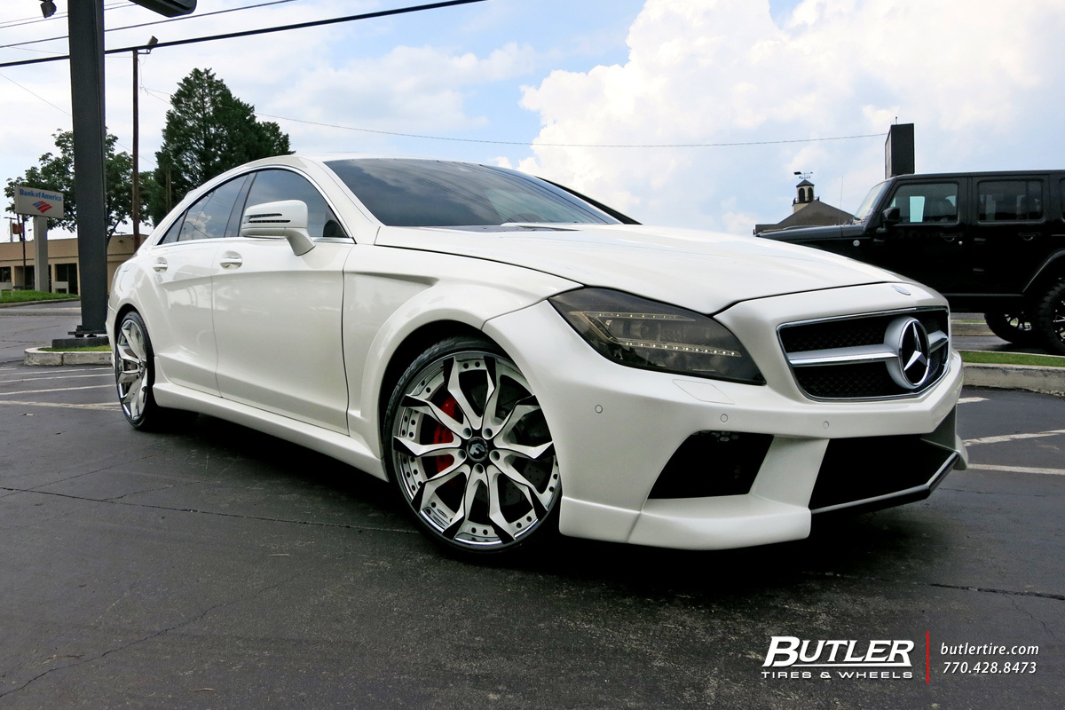 Mercedes CLS with 20in Forgiato F2 16 Wheels