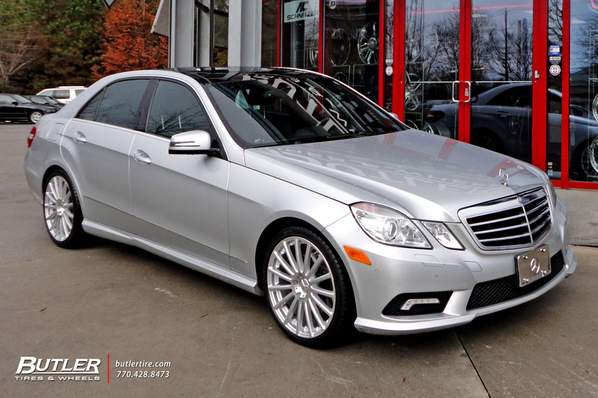 Mercedes E-Class with 19in Mandrus Rotec Wheels