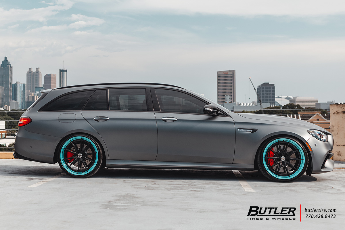 Mercedes E63 AMG Wagone with 21in HRE S104SC Wheels