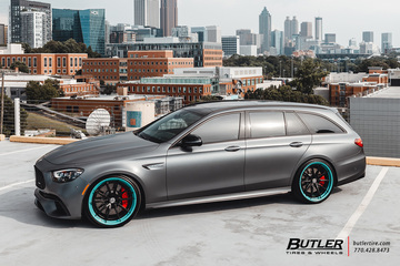 Mercedes E63 AMG Wagone with 21in HRE S104SC Wheels