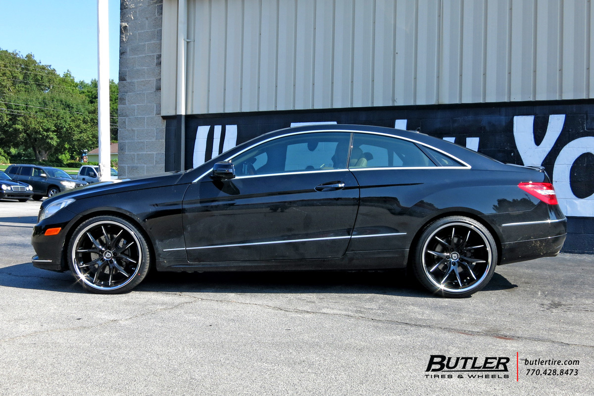 Mercedes E-Class Coupe with 20in Lexani R-Twelve Wheels