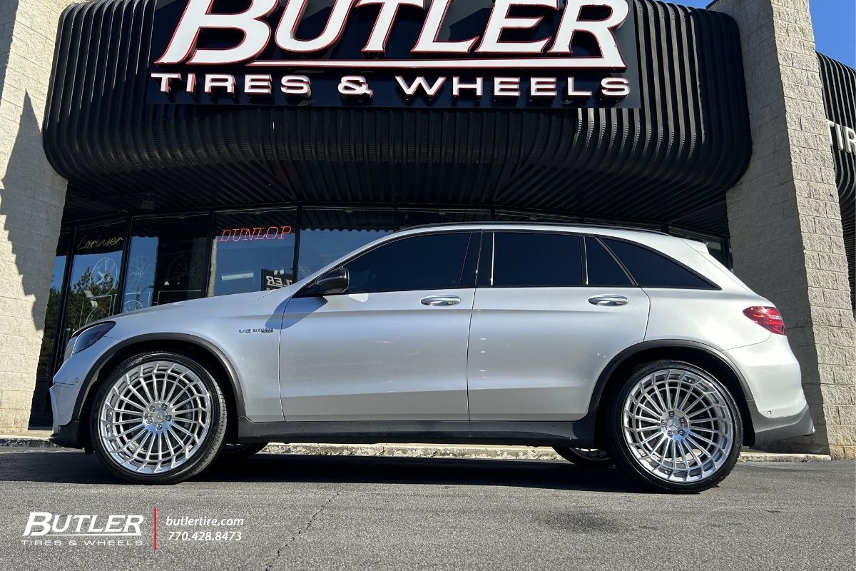 Mercedes GLC63 with 22in Euro MB49 Wheels