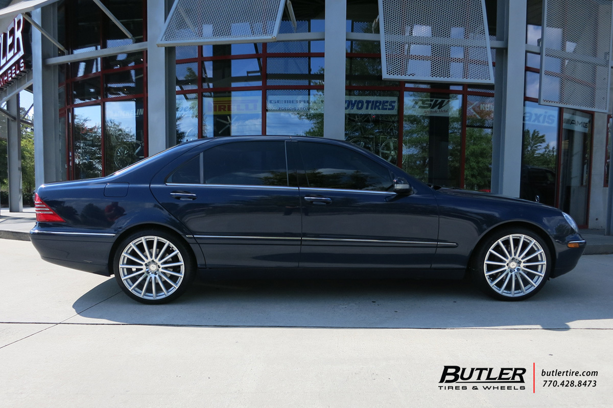 Mercedes S-Class with 20in Mandrus Rotec Wheels