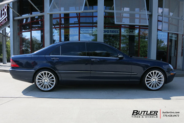 Mercedes S-Class with 20in Mandrus Rotec Wheels