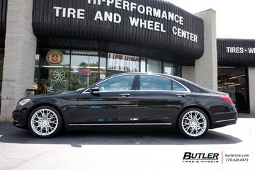 Mercedes S-Class with 20in TSW Sebring Wheels