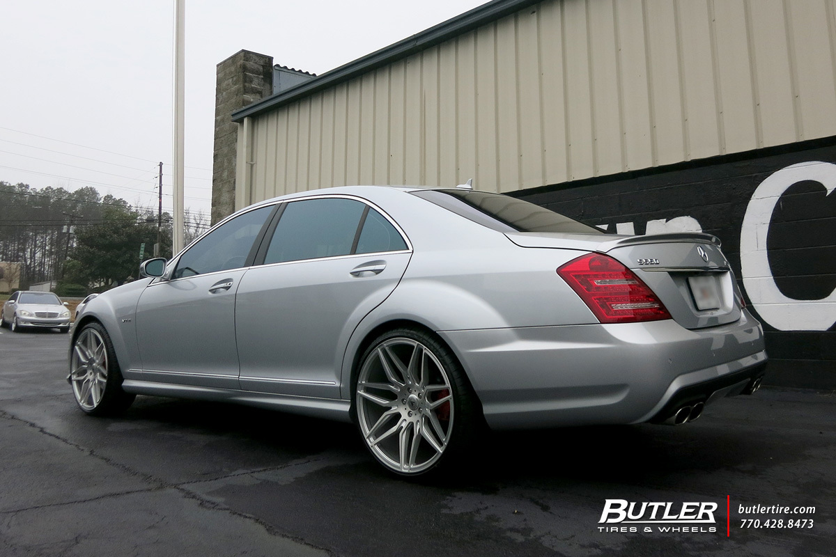 Mercedes S-Class with 22in Asanti ABL11 Wheels