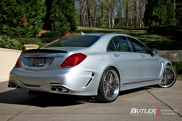 Mercedes S-Class with 22in Lexani LF722 Wheels