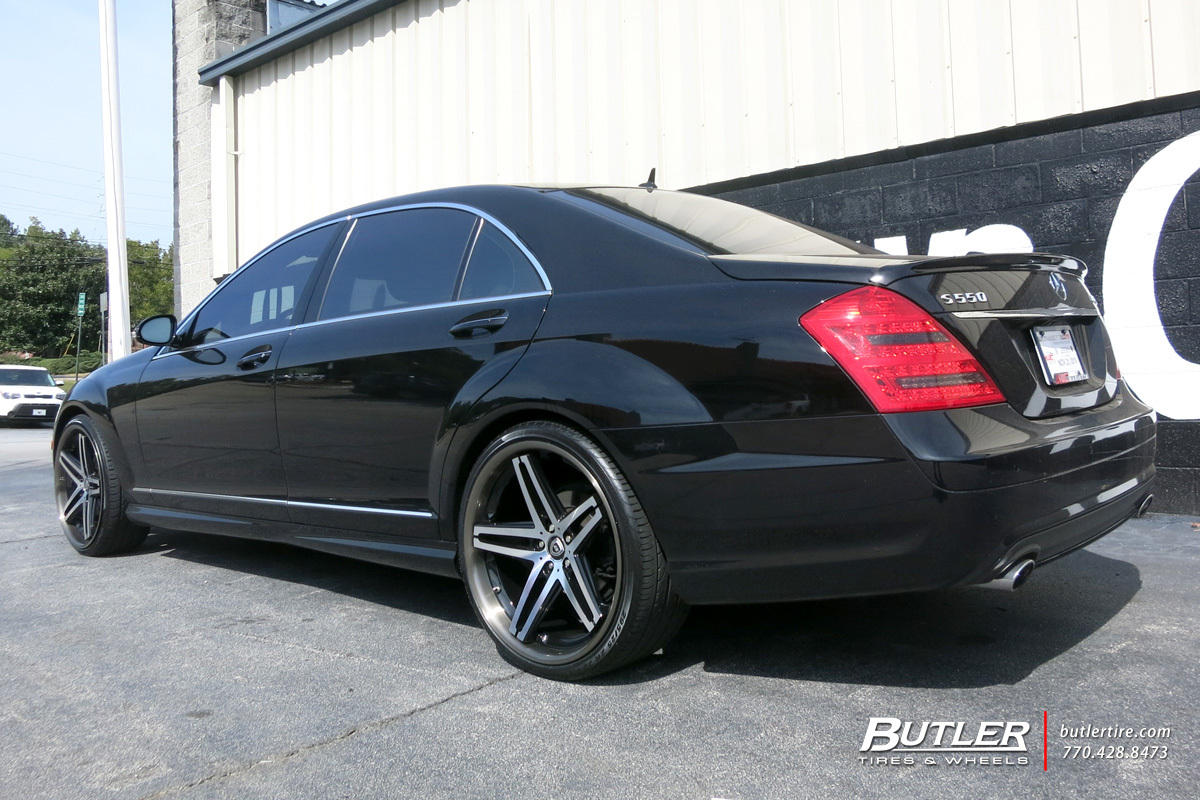 Mercedes S-Class with 22in Lexani R-Five Wheels