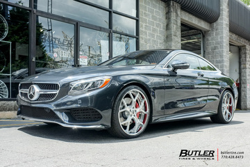 Mercedes S-Class Coupe with 22in Forgiato GTR Wheels