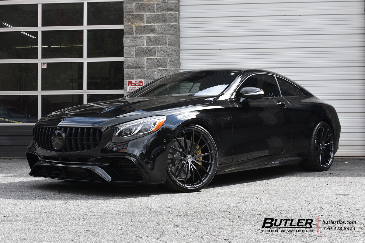 Mercedes S-Class Coupe with 22in HRE P103 Wheels