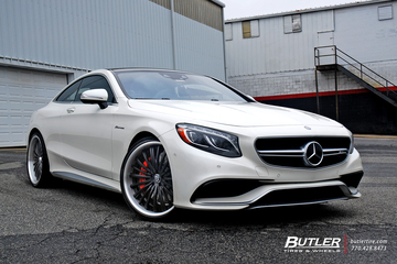 Mercedes S-Class Coupe with 22in Lexani LF722 Wheels