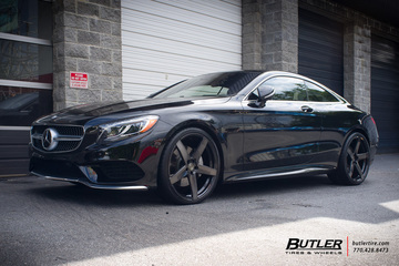Mercedes S-Class Coupe with 22in Savini BM11M Wheels