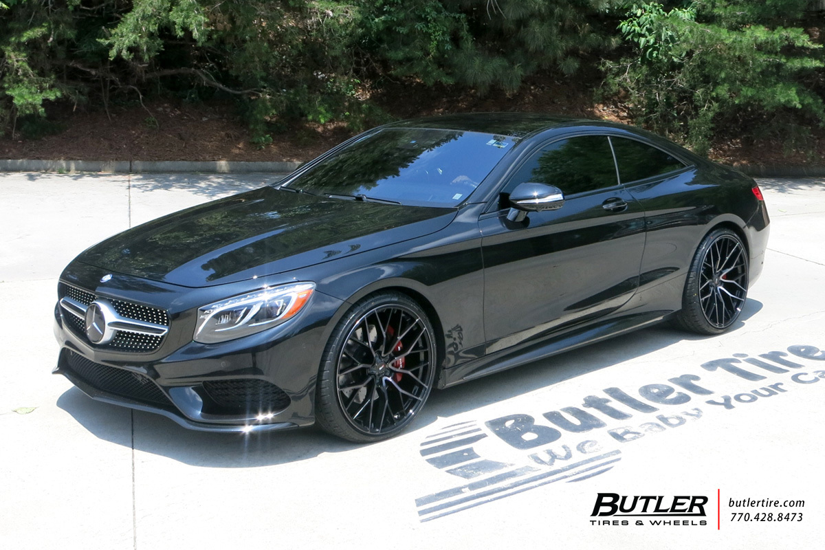 Mercedes S-Class Coupe with 22in Savini SV-F2 Wheels