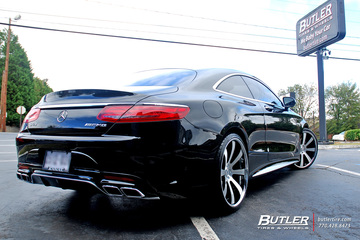 Mercedes S-Class Coupe with 22in Savini SV28 Wheels
