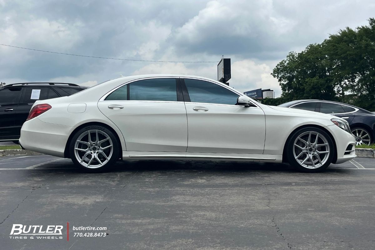 Mercedes S550 with 20in MV Forged MVF5 Wheels