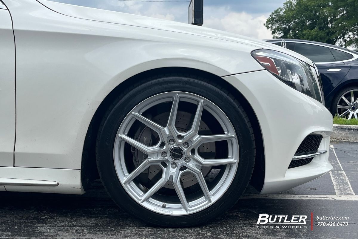 Mercedes S550 with 20in MV Forged MVF5 Wheels
