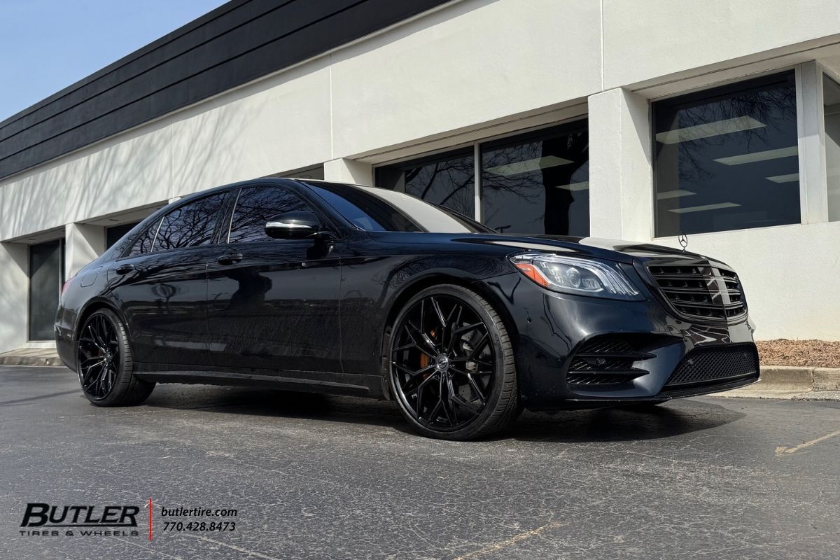 Mercedes S580 with 22in Select Precision Alloys Syndicate Wheels