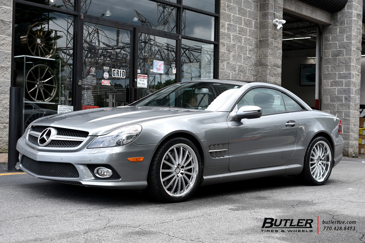 Mercedes SL-Class with 19in Mandrus Millennium Wheels