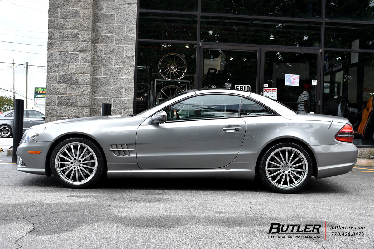 Mercedes SL-Class with 19in Mandrus Millennium Wheels