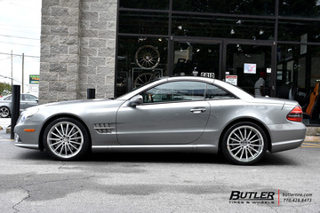 Mercedes SL-Class with 19in Mandrus Millennium Wheels