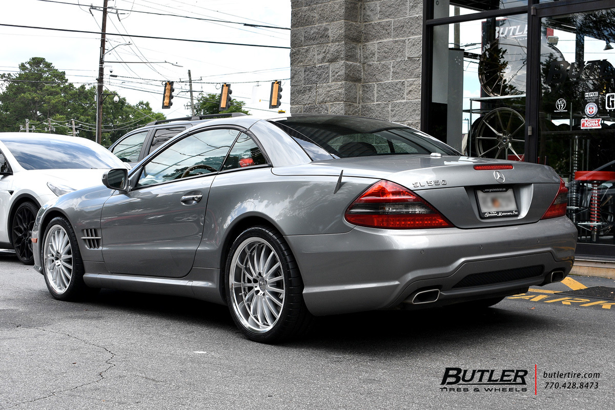 Mercedes SL-Class with 19in Mandrus Millennium Wheels