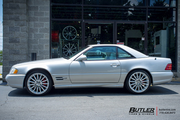 Mercedes SL-Class with 19in Mandrus Rotec Wheels