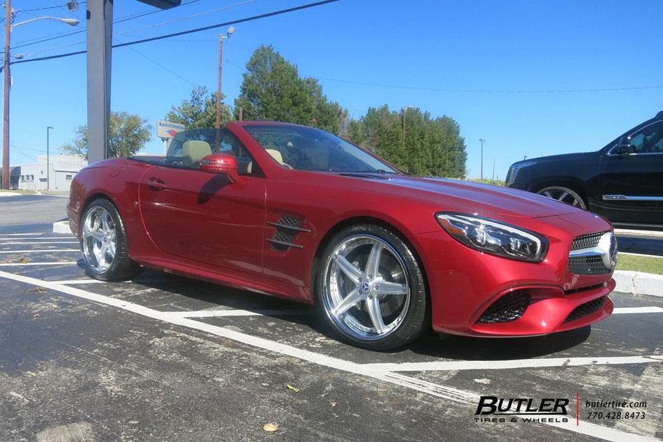 Mercedes SL-Class with 20in Lexani LF705 Wheels exclusively from Butler ...