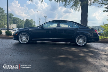 2012 Mercedes S550 with 20” Select Precision Bristol wheels and Yokohama tires