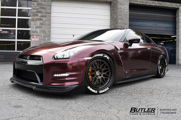 Nissan GTR with 20in HRE Classic 300 Wheels