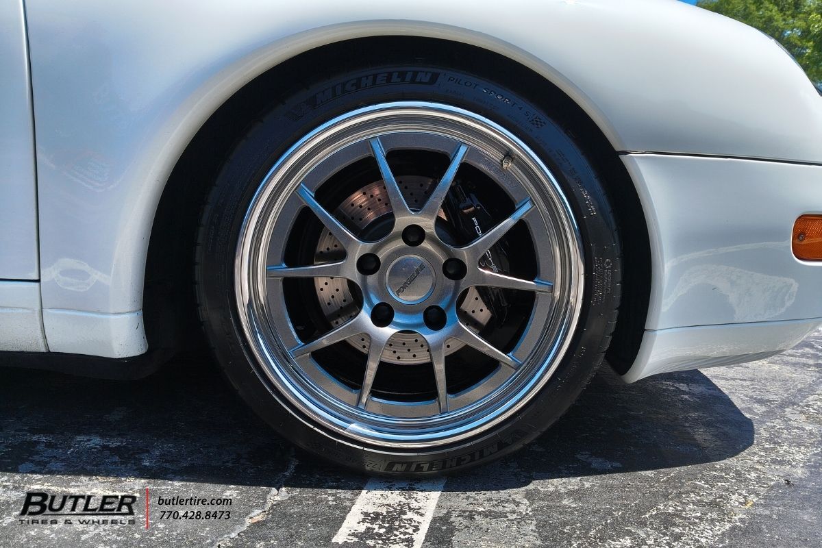 Porsche 911 with 18in Forgeline GA3 Wheels