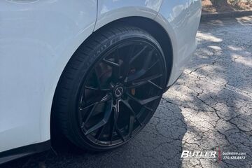 2018 Porsche Panamera with 22” Brixton RF10 wheels and Lexani tires 