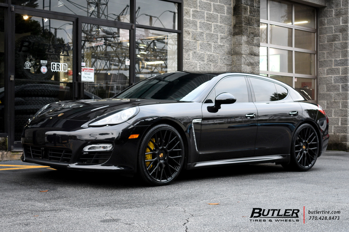 Porsche Panamera with 22in Victor Stabil Wheels
