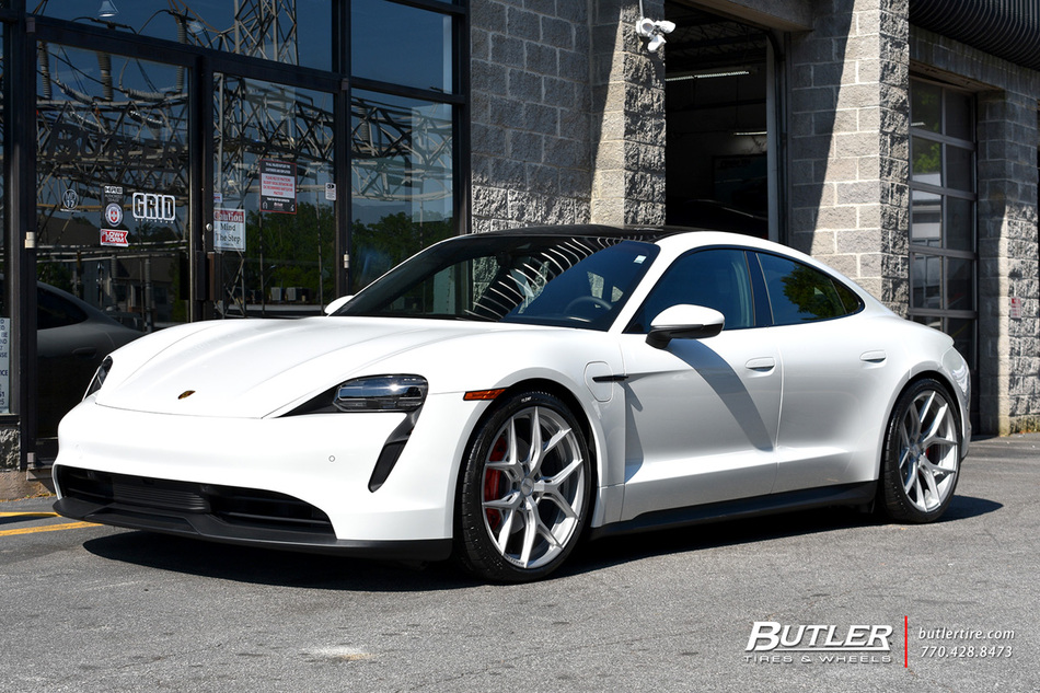 Porsche Taycan with 21in Vossen HF-5 Wheels exclusively from Butler ...
